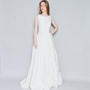 JENNY YOO Jenny Ashton White Satin Wedding Gown NWT